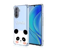 SEAHAI Case for Huawei nova Y70 / Y70 Plus, Ultra Thin Soft Silicone Clear Back TPU Bumper Shockproof Cover Fashion Cute Graphic Colorful Skin Slim Case - Panda