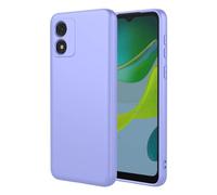 SEAHAI Case for Motorola Moto E13, Ultra Thin Silky-Soft Touch Liquid Silicone Phone Cover with Shockproof Airbag Design, Premium TPU Bumper Fashion Case - Purple