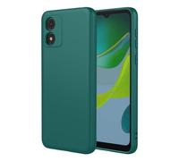 SEAHAI Case for Motorola Moto E13, Ultra Thin Silky-Soft Touch Liquid Silicone Phone Cover with Shockproof Airbag Design, Premium TPU Bumper Fashion Case - Dark Green