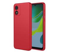 SEAHAI Case for Motorola Moto E13, Ultra Thin Silky-Soft Touch Liquid Silicone Phone Cover with Shockproof Airbag Design, Premium TPU Bumper Fashion Case - Red