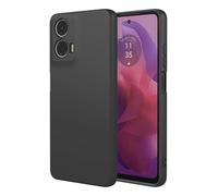 SEAHAI Case for Motorola Moto E14/Moto G04/Moto G04S, Ultra Thin Silky-Soft Touch Soft Liquid Silicone Phone Cover with Shockproof Airbag Design, Premium TPU Bumper Fashion Case - Black