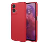 SEAHAI Case for Motorola Moto E14/Moto G04/Moto G04S, Ultra Thin Silky-Soft Touch Soft Liquid Silicone Phone Cover with Shockproof Airbag Design, Premium TPU Bumper Fashion Case - Red