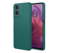 SEAHAI Case for Motorola Moto E14/Moto G04/Moto G04S, Ultra Thin Silky-Soft Touch Soft Liquid Silicone Phone Cover with Shockproof Airbag Design, Premium TPU Bumper Fashion Case - Dark Green