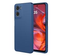 SEAHAI Case for Motorola Moto E15 / MOTO G05, Ultra Thin Silky-Soft Touch Soft Liquid Silicone Phone Cover with Shockproof Airbag Design, Premium TPU Bumper Fashion Case - Blue