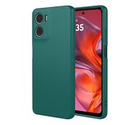 SEAHAI Case for Motorola Moto E15 / MOTO G05, Ultra Thin Silky-Soft Touch Soft Liquid Silicone Phone Cover with Shockproof Airbag Design, Premium TPU Bumper Fashion Case - Dark Green