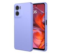 SEAHAI Case for Motorola Moto E15 / MOTO G05, Ultra Thin Silky-Soft Touch Soft Liquid Silicone Phone Cover with Shockproof Airbag Design, Premium TPU Bumper Fashion Case - Purple