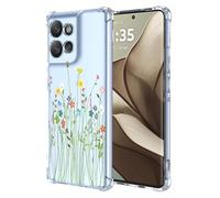 SEAHAI Case for Motorola Moto G15 / MOTO G15 Power, Ultra Thin Soft Silicone Clear Back TPU Bumper Shockproof Cover Fashion Flowers Graphic Colorful Skin Slim Case - Vines