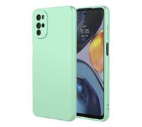 SEAHAI Case for Motorola Moto G22 / Moto E32 / Moto E32S, Ultra Thin Silky-Soft Touch Liquid Silicone Phone Cover with Shockproof Airbag Design, Premium TPU Bumper Fashion Case - Light Green