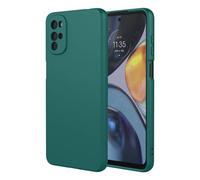 SEAHAI Case for Motorola Moto G22 / Moto E32 / Moto E32S, Ultra Thin Silky-Soft Touch Liquid Silicone Phone Cover with Shockproof Airbag Design, Premium TPU Bumper Fashion Case - Dark Green