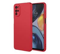 SEAHAI Case for Motorola Moto G22 / Moto E32 / Moto E32S, Ultra Thin Silky-Soft Touch Liquid Silicone Phone Cover with Shockproof Airbag Design, Premium TPU Bumper Fashion Case - Red