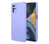 SEAHAI Case for Motorola Moto G22 / Moto E32 / Moto E32S, Ultra Thin Silky-Soft Touch Liquid Silicone Phone Cover with Shockproof Airbag Design, Premium TPU Bumper Fashion Case - Purple
