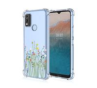 SEAHAI Case for Nokia C21 Plus, Ultra Thin Soft Silicone Clear Back TPU Bumper Shockproof Cover Fashion Cute Graphic Colorful Skin Slim Case - Vines