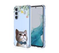 SEAHAI Case for Nokia C22, Ultra Thin Soft Silicone Clear Back TPU Bumper Shockproof Cover Fashion Cute Graphic Colorful Skin Slim Case - Cat