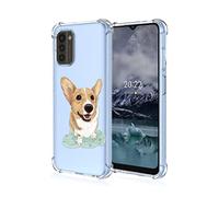SEAHAI Case for Nokia G21 / Nokia G11, Ultra Thin Soft Silicone Clear Back TPU Bumper Shockproof Cover Fashion Cute Graphic Colorful Skin Slim Case - Yellow puppy