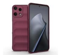 SEAHAI Case for Nothing Phone (3a) Lite, Sturdy Shockproof Case Soft Silicone Airbag Design Rubber Cover Heavy Duty Protection Ultra Thin Cover - Dark Purple