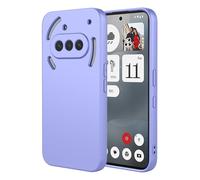 SEAHAI Case for Nothing Phone (3a), Ultra Thin Silky-Soft Touch Soft Liquid Silicone Phone Cover with Shockproof Airbag Design, Premium TPU Bumper Fashion Case - Purple