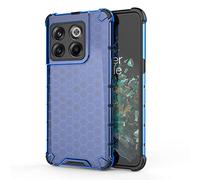 SEAHAI Case for OnePlus 10T 5G, Ultra-thin Silicone TPU Shockproof Bumper Phone Case Cover [Advanced Air Cushion Drop Protection] [Honeycomb Shape] - Blue