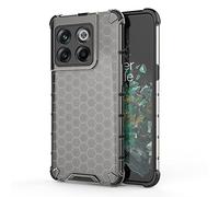 SEAHAI Case for OnePlus 10T 5G, Ultra-thin Silicone TPU Shockproof Bumper Phone Case Cover [Advanced Air Cushion Drop Protection] [Honeycomb Shape] - Black