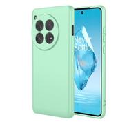SEAHAI Case for OnePlus 12R 5G, Ultra Thin Silky-Soft Touch Liquid Silicone Phone Cover with Shockproof Airbag Design, Premium TPU Bumper Fashion Case - Light Green