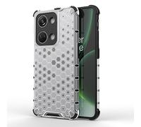 SEAHAI Case for OnePlus Nord 3 5G, Ultra-thin Silicone TPU Shockproof Bumper Phone Case Cover [Advanced Air Cushion Drop Protection] [Honeycomb Shape] - White