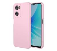 SEAHAI Case for OPPO A57s / OPPO A57 4G, Ultra Thin Silky-Soft Touch Liquid Silicone Phone Cover with Shockproof Airbag Design, Premium TPU Bumper Fashion Case - Pink