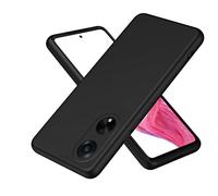 SEAHAI Case for OPPO A98 5G, Ultra Slim Shockproof Liquid Silicone Phone Cover with Soft Anti-Scratch Microfiber Lining, Silky-Soft Touch Full-Body Protective Case - Black