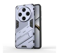 SEAHAI Case for OPPO Find X8 Pro 5G, Ultra-thin Protective Silicone TPU Shockproof Hybrid Hard PC Back Phone Cover, with Foldable Hidden Form Bracket - Gray