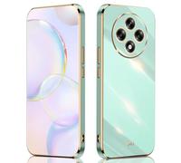 SEAHAI Case for OPPO Reno 12F 4G / OPPO Reno 12 FS 5G (Reno12 F 5G), Ultra Thin Premium TPU Bumper Shockproof Soft Cover Electroplating Phnom Penh Design Silicone Skin Slim Case, Green