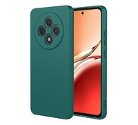 SEAHAI Case for OPPO Reno 12F 4G / OPPO Reno 12 FS 5G (Reno12 F 5G), Ultra Thin Silky-Soft Touch Soft Liquid Silicone Phone Cover with Shockproof Airbag Design, Premium TPU Fashion Case, Dark Green