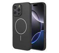 SEAHAI Case for Realme C75 4G / Realme 14X 5G with Magnet Adsorption Function, Ultra Thin Silky-Soft Touch Soft Liquid Silicone TPU Bumper Fashion Shockproof Airbag Cover - Black