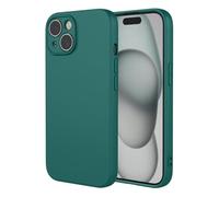 SEAHAI Case for Realme C85 4G/5G/ Realme 15X, Ultra Thin Silky-Soft Touch Soft Liquid Silicone Phone Cover with Shockproof Airbag Design, Premium TPU Bumper Fashion Case - Dark Green