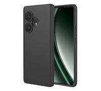 SEAHAI Case for Realme GT 6 5G / Realme GT 6T 5G, Ultra Thin Silky-Soft Touch Soft Liquid Silicone Phone Cover with Shockproof Airbag Design, Premium TPU Bumper Fashion Case - Black