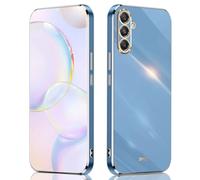 SEAHAI Case for Samsung Galaxy A16 5G/4G, Ultra Thin Premium TPU Bumper Shockproof Soft Cover Electroplating Phnom Penh Design Silicone Skin Slim Case, Blue