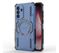 SEAHAI Case for Samsung Galaxy A16 5G/4G with Magnet Adsorption Function, Ultra-thin Silicone TPU Bumper Shockproof Hybrid Hard PC Armor Ring Magnetic Protective Cover, Blue