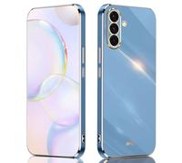 SEAHAI Case for Samsung Galaxy A17 5G/4G, Ultra Thin Premium TPU Bumper Shockproof Soft Cover Electroplating Phnom Penh Design Silicone Skin Slim Case, Blue