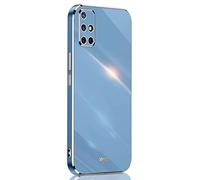 SEAHAI Case for Samsung Galaxy A71, Ultra Thin Premium TPU Bumper Shockproof Soft Cover Electroplating Phnom Penh Design Silicone Skin Slim Case, Blue