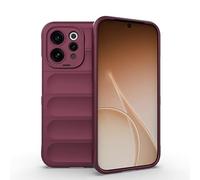 SEAHAI Case for Vivo V70 5G / Vivo V70 Elite, Sturdy Shockproof Case Soft Silicone Airbag Design Rubber Cover Heavy Duty Protection Ultra Thin Cover - Dark Purple