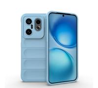 SEAHAI Case for Vivo X200 FE 5G, Sturdy Shockproof Case Soft Silicone Airbag Design Rubber Cover Heavy Duty Protection Ultra Thin Cover - Light blue