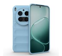 SEAHAI Case for Vivo X300 Pro, Sturdy Shockproof Case Soft Silicone Airbag Design Rubber Cover Heavy Duty Protection Ultra Thin Cover - Light blue
