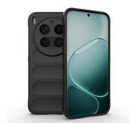 SEAHAI Case for Vivo X300 Pro, Sturdy Shockproof Case Soft Silicone Airbag Design Rubber Cover Heavy Duty Protection Ultra Thin Cover - Black