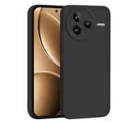 SEAHAI Case for Xiaomi POCO F7 Pro 5G, Ultra Thin Premium Soft Silicone Phone Cover with Thickened Camera Protection Design, Shockproof TPU Bumper Fashion Case Cover - Black