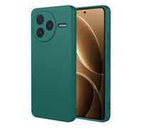 SEAHAI Case for Xiaomi POCO F7 Pro 5G, Ultra Thin Silky-Soft Touch Soft Liquid Silicone Phone Cover with Shockproof Airbag Design, Premium TPU Bumper Fashion Case - Dark Green