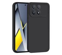 SEAHAI Case for Xiaomi POCO F8 Pro 5G, Ultra Thin Premium Soft Silicone Phone Cover with Thickened Camera Protection Design, Shockproof TPU Bumper Fashion Case Cover - Black