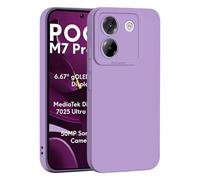 SEAHAI Case for Xiaomi POCO M7 Pro 5G, Ultra Thin Premium Soft Silicone Phone Cover with Thickened Camera Protection Design, Shockproof TPU Bumper Fashion Case Cover - Purple