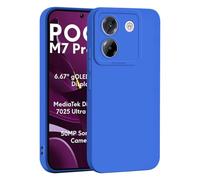 SEAHAI Case for Xiaomi POCO M7 Pro 5G, Ultra Thin Premium Soft Silicone Phone Cover with Thickened Camera Protection Design, Shockproof TPU Bumper Fashion Case Cover - Dark Blue