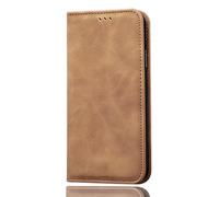 SEAHAI Case for Xiaomi Poco X6 Pro 5G Leather PU Wallet Folio Stand Case, Ultra-thin Shockproof Cover Kickstand with Credit Card Slots TPU Shell Magnetic Close - Brown