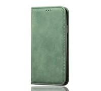 SEAHAI Case for Xiaomi Redmi 14C / Xiaomi Poco C75 Leather PU Wallet Folio Stand Case, Ultra-thin Shockproof Cover Kickstand with Credit Card Slots TPU Shell Magnetic Close - Green