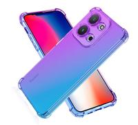SEAHAI Case for Xiaomi Redmi 15C 5G/4G/POCO C85, Gradient Color Ultra-Slim Crystal Transparent Cover Clear Back [Anti-Yellow] Soft TPU Silicone Shockproof Bumper Cover, Purple/Blue