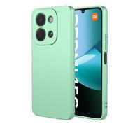 SEAHAI Case for Xiaomi Redmi 15C 5G/4G/POCO C85, Ultra Thin Silky-Soft Touch Soft Liquid Silicone Phone Cover with Shockproof Airbag Design, Premium TPU Bumper Fashion Case - Light Green