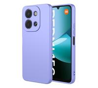 SEAHAI Case for Xiaomi Redmi 15C 5G/4G/POCO C85, Ultra Thin Silky-Soft Touch Soft Liquid Silicone Phone Cover with Shockproof Airbag Design, Premium TPU Bumper Fashion Case - Purple